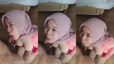 Ukhti Rekan Kantor Hijab Cantik Pasrah Kasur poster